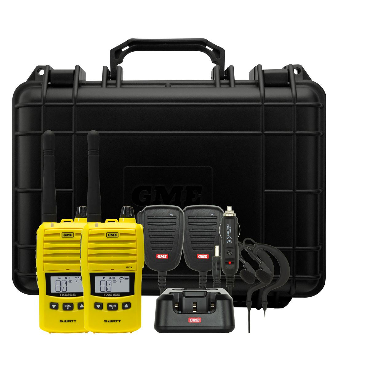 GME 5W UHF Twin Pack Yellow