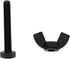 Nut and Bolt Plastic 6mm