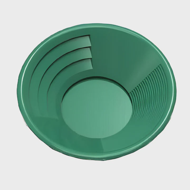 14" Dual Riffle Gold Pan - Green