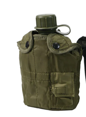 Poly Water Bottle with Olive Drab Cover