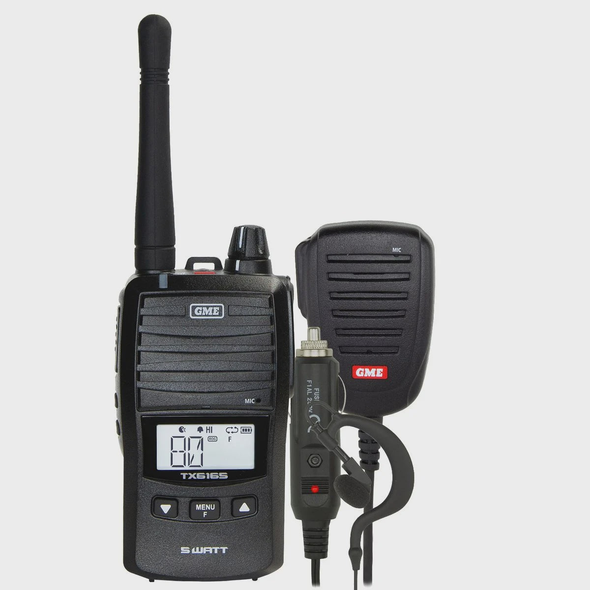 GME 5W Handheld Radio Black