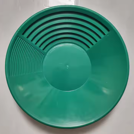 10" Dual Riffle Gold Pan - Green