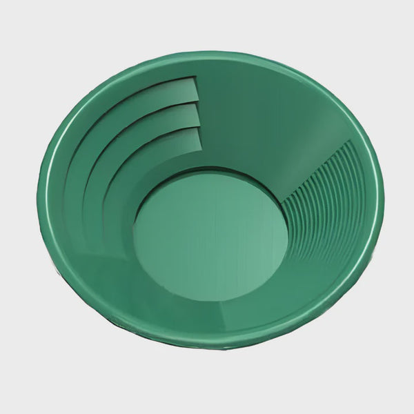 14" Dual Riffle Gold Pan - Green
