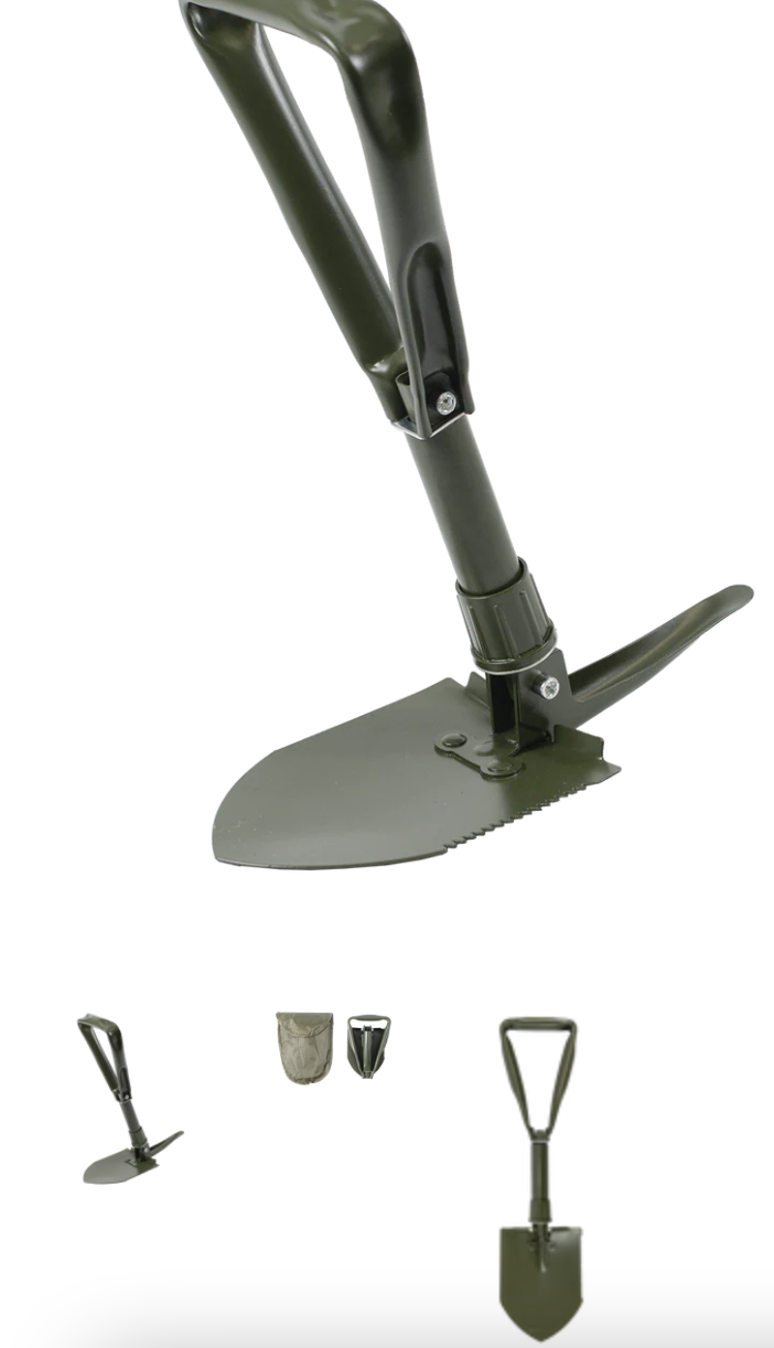 Folding Shovel with Pick - Compact