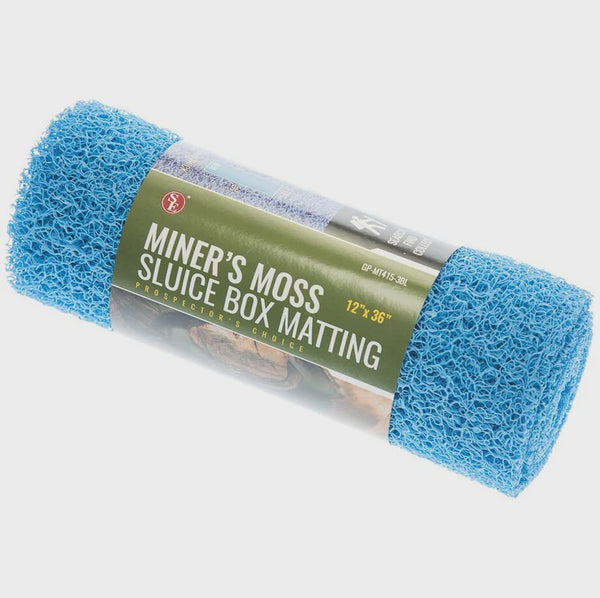 Miners Moss, Sluice Box Matting Blue 36"x12"